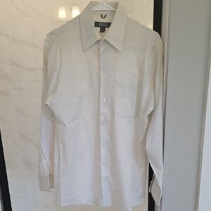 Kenneth Cole Men's Cream Dress Shirt